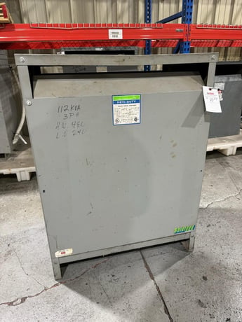 112 KVA 480 Delta Primary, 240 Delta Secondary, Hevy-Duty General Signal #T5H112S - Image 1
