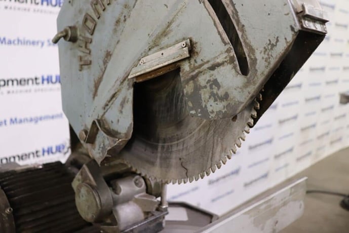 15" Thomas #25, chop/cut-off saw, 4.5 HP, 45-90° miter angle, 230 V.' - Image 8