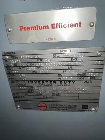 500 HP 1775 RPM U.S. Motors, Frame 5010S, DP, new, 460 Volts - Image 2