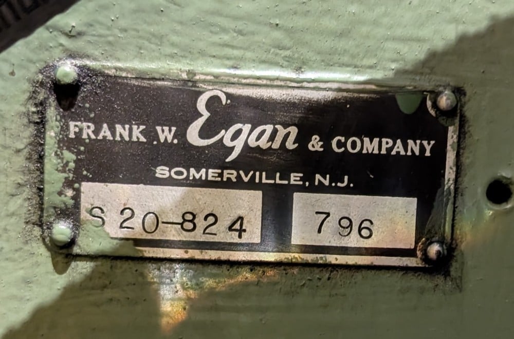 24" x .05" Egan #S20-824, straightener, 2.125"diameter rolls, entry & exit pinch roll, PVC applicator - Image 6