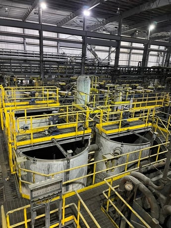 Metso #KYF-16, 3-cell zinc scavenger flotation machine, 29.8 KW 16 m3 - Image 8