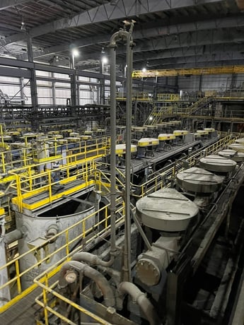 Metso #KYF-16, 3-cell zinc scavenger flotation machine, 29.8 KW 16 m3 - Image 9
