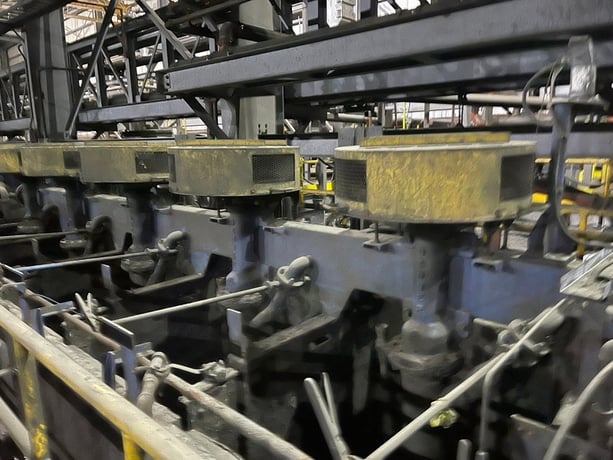 Metso #KVF-6, 3-cell copper scavenger flotation machine, 14.9 KW 6.0 m3 - Image 8