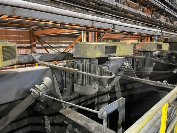 Metso #KYF-10, 3-cell lead rougher flotation machine, 22.4 KW 10 m3 - Image 3