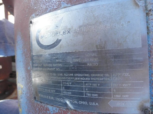 100 HP @ 1750 RPM, Chemineer #MAP1000-706, Inline Gearbox, 282 RPM output, 6.20 :1 Ratio - Image 2