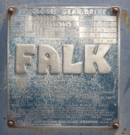 485 HP @ 1770 RPM, Falk #2100Y1-B, Parallel Shaft Gear Decreaser Gearbox, 802 RPM output, 2.20 :1 Ratio, 2.45 - Image 7