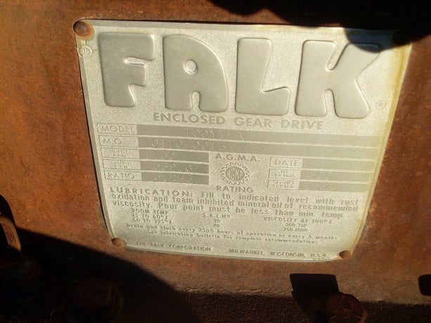 522 HP @ 1750 RPM, Falk #100Y1-A, Parallel Shaft Gearbox, 539 RPM output, 3.24 :1 Ratio, 1.74 service factor - Image 3