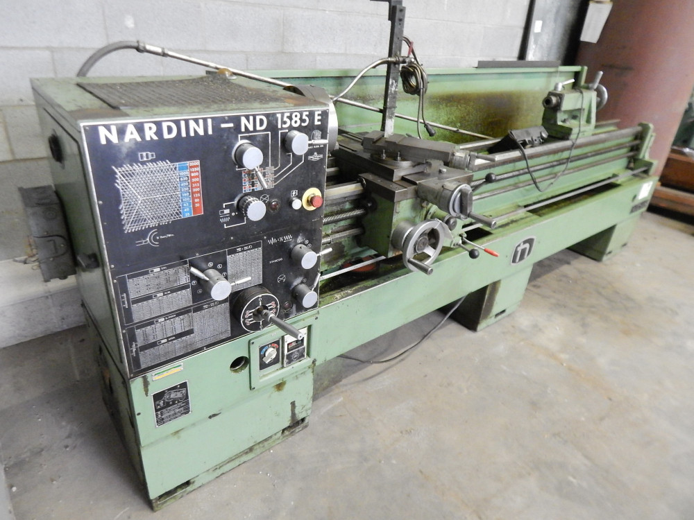 15-3/8"/8-5/8"/22-7/8" x 85" Nardini #ND1585E, engine lathe, 2-1/32" spindle hole - Image 1