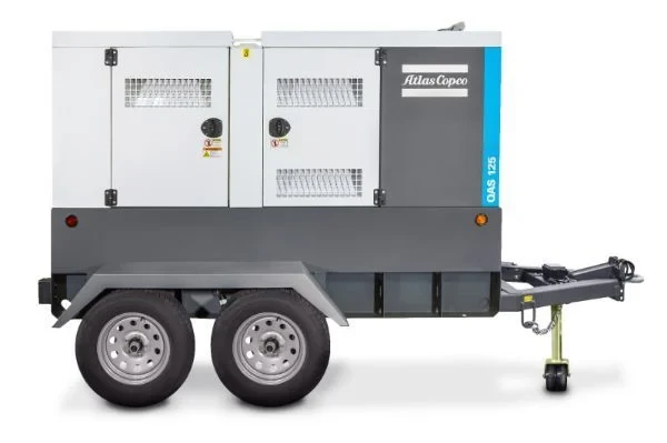 110 KW Atlas Copco #QAS125JD T4F, diesel generator set, standby, 600 Volts multi, 2024 - Image 1