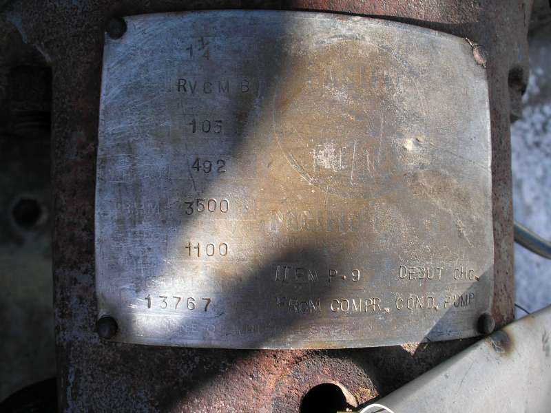 105 GPM @ 492' TDH, Pacific #RVCMB-1-1/4, Centrifugal Pump, Horz., 1-Stage, 2" suction, 1.25" discharge, 20 - Image 2