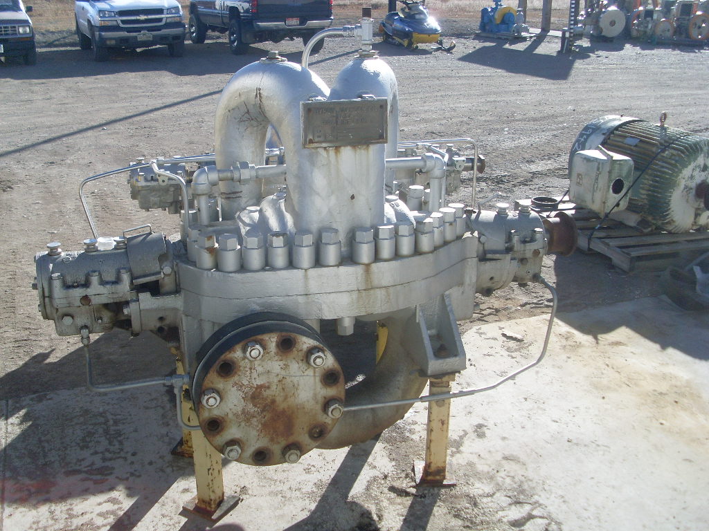 870 GPM @ 1150' TDH, Byron-Jackson #4x6-OLMX, Centrifugal Pump, Horz., BB3, 4-Stage, 6" suction, 4" - Image 1