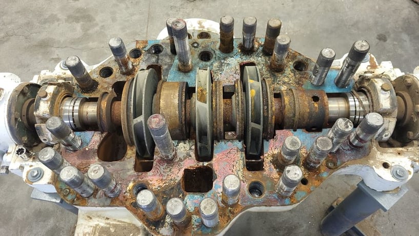 1750 GPM @ 1220' TDH, Sulzer Bingham #6x8x11A-MSD, Centrifugal Pump, Horz., BB3, 3-Stage, 8" suction, 6" - Image 9
