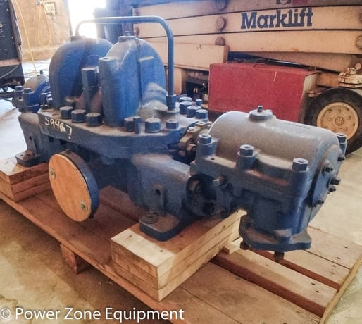 185 GPM @ 1415' TDH, Ingersoll-Rand #1-1/2-NTM4, Centrifugal Pump, Horz., 2-Stage, 4" suction, 3" discharge - Image 1