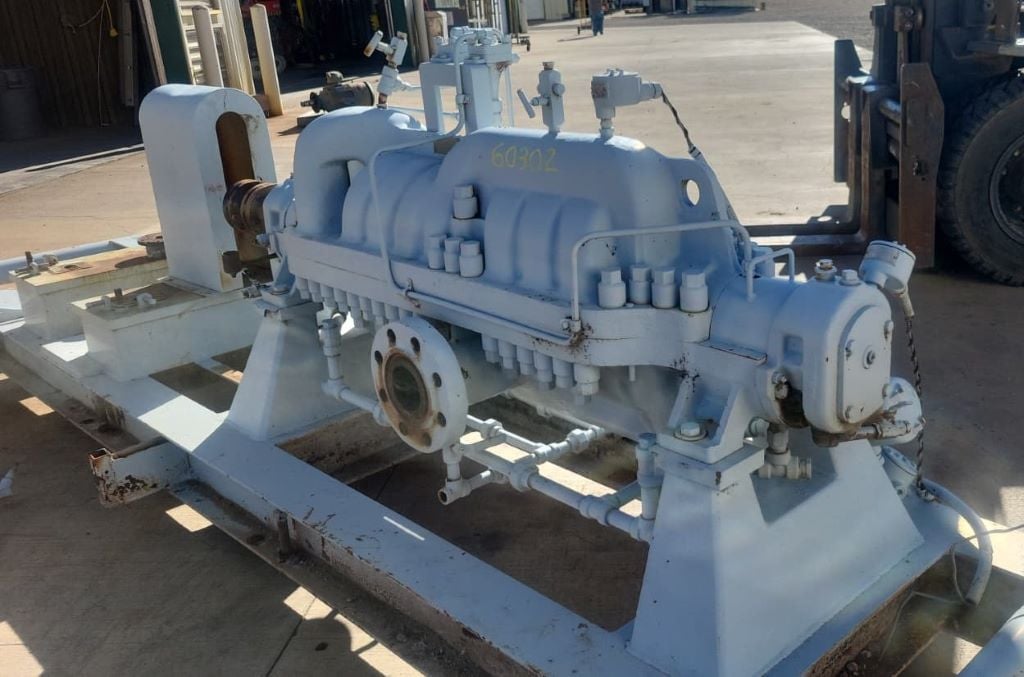 700 GPM @ 1879' TDH, Byron-Jackson #4x6x9C-DVMX, Centrifugal Pump, Horz., BB3, 9/6 Stage, 6" suction, 4" - Image 2