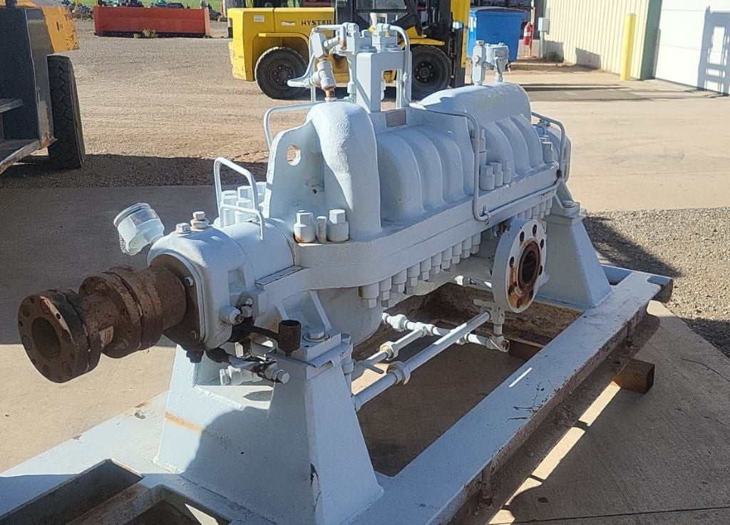 700 GPM @ 1879' TDH, Byron-Jackson #4x6x9C-DVMX, Centrifugal Pump, Horz., BB3, 9/6 Stage, 6" suction, 4" - Image 3