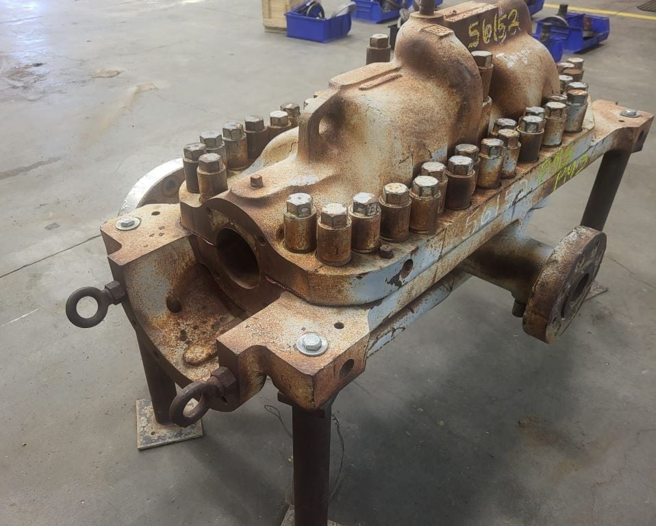 700 GPM @ 1920' TDH, Ingersoll-Rand #3x10DA-6, Centrifugal Pump, Horz., 6-Stage, 6" suction, 3" discharge - Image 9