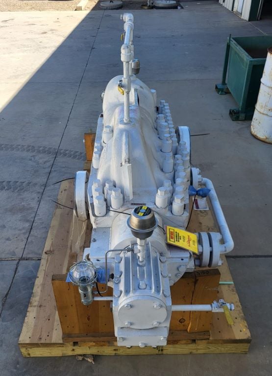 970 GPM @ 1925' TDH, Flowserve #4x6x10-7/5, Centrifugal Pump, Horz., BB3, 5-Stage, 6" suction, 4" discharge - Image 8
