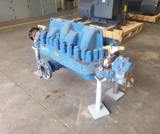1000 GPM @ 2142' TDH, Sulzer Bingham #4x8x10.5B-MSDD, Centrifugal Pump, Horz., 5-Stage, 10.5" imp., 8" - Image 3