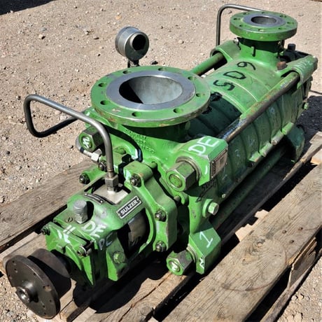 644 GPM @ 2352' TDH, Sulzer Bingham #MB-80-230/7, Centrifugal Pump, Horz., BB4, 7-Stage, 6" suction, 3" - Image 1