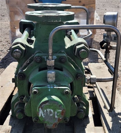 644 GPM @ 2352' TDH, Sulzer Bingham #MB-80-230/7, Centrifugal Pump, Horz., BB4, 7-Stage, 6" suction, 3" - Image 9