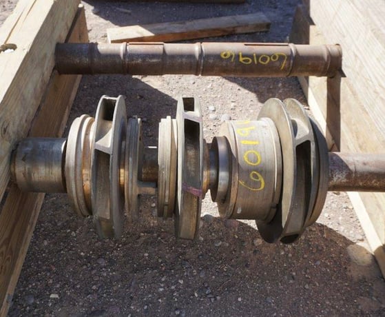 Sulzer Bingham #6x8x11A-MSD, Rotating Element w/Spare Shaft, 3-Stage, 1750 GPM @ 1220' TDH, 11" imp., 74" L x - Image 2