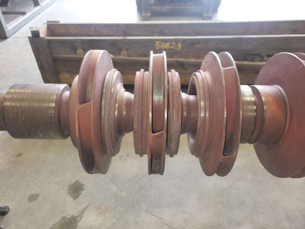 930 GPM @ 2459' TDH, Byron Jackson #4x6x9D-DVMX, Rotating Assembly, 7-Stage, 9.63" imp., 3550 RPM - Image 4