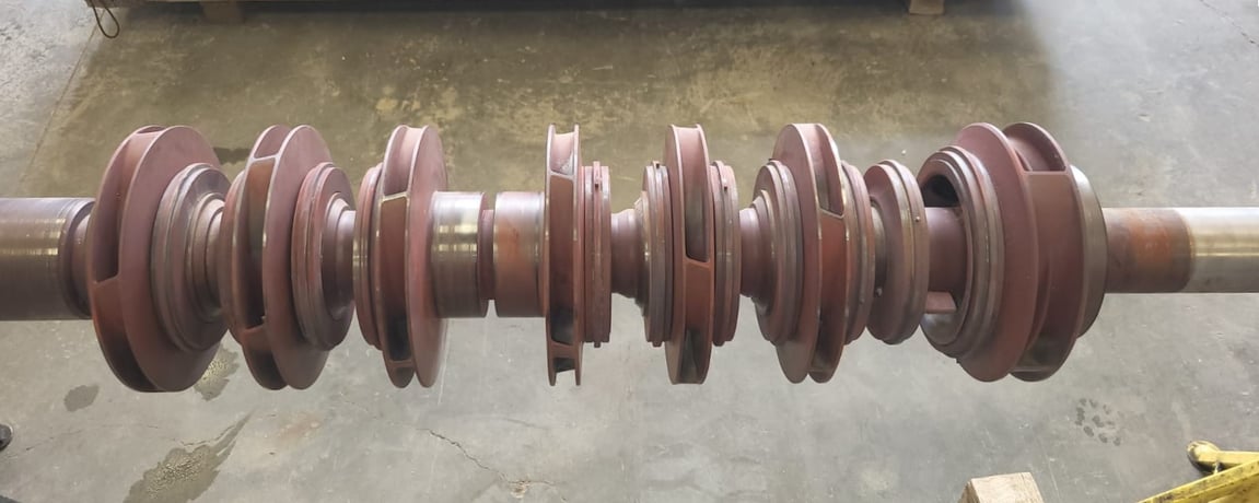 930 GPM @ 2459' TDH, Byron Jackson #4x6x9D-DVMX, Rotating Assembly, 7-Stage, 9.63" imp., 3550 RPM - Image 7