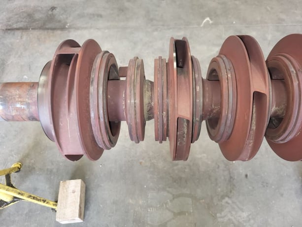 930 GPM @ 2459' TDH, Byron Jackson #4x6x9D-DVMX, Rotating Assembly, 7-Stage, 9.63" imp., 3550 RPM - Image 8
