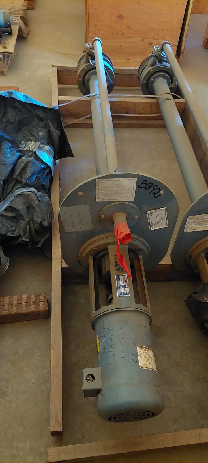 Vertiflo #820, Vertical Sump Pump, 5 GPM @ 34' TDH, 7.5" diameter, 1750 RPM - Image 2