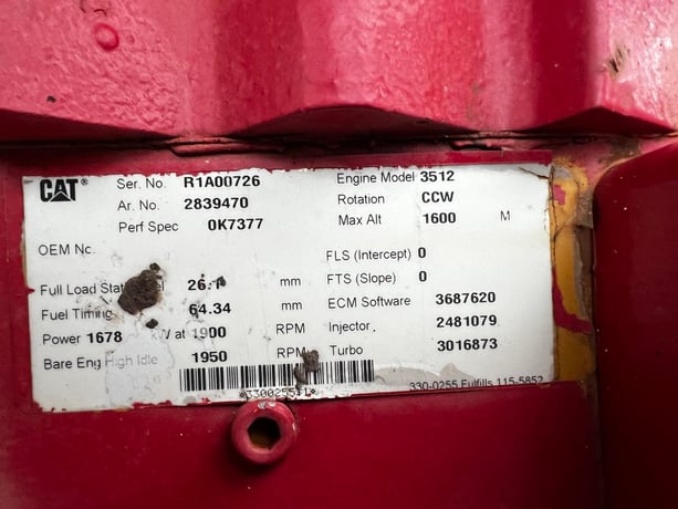 2250 HP Caterpillar #3512, industrial frack engine, 1900 RPM, sound attenuated enclosure 0, 2010 - Image 10