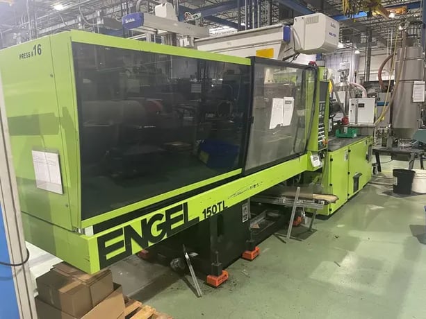 150 Ton, 12.7 oz., Engel #650TL/150US, horizontal injection molding machine, EC100 Control, 2004 - Image 1