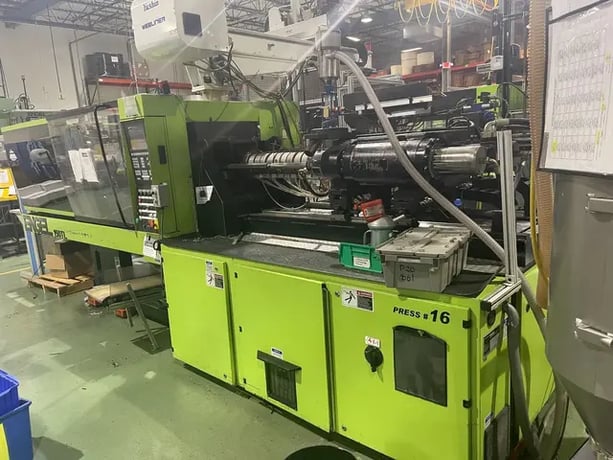 150 Ton, 12.7 oz., Engel #650TL/150US, horizontal injection molding machine, EC100 Control, 2004 - Image 3