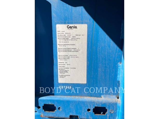 Genie Industries Z62/40 4WD G84, Articulated Boom Lift, 327 hours, S/N: Z6215A-272, 2015 - Image 6