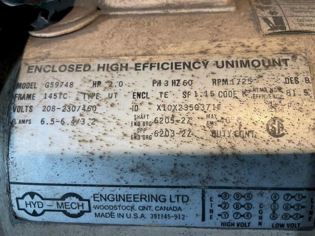13" x 18" Hyd-Mech #S20, horizontal bandsaw, 1" W x 14' L blade, 75-400 SFM, S/N 20195057, 1995 - Image 10
