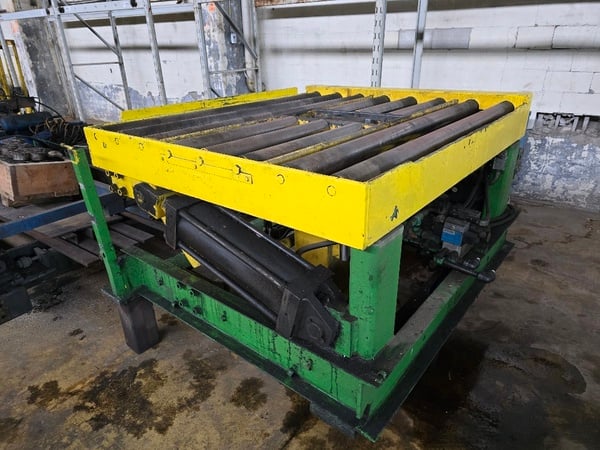 10000 lb. x 70 outside dimension Braner, downlayer, 54" floor to top of rolls, twin hydraulic cylinders (6" - Image 6