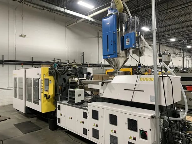 660 Ton, 82 oz., Borche #BU600, horizontal injection molding machine, KEBA 2880 Control, 2020 - Image 2
