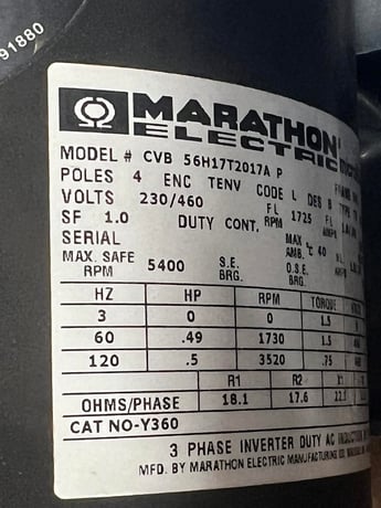 Caterpillar #25F05SEEL, Pump Set, for DPF Injection, 3 phase, 4-pole, 230/460 V - Image 9