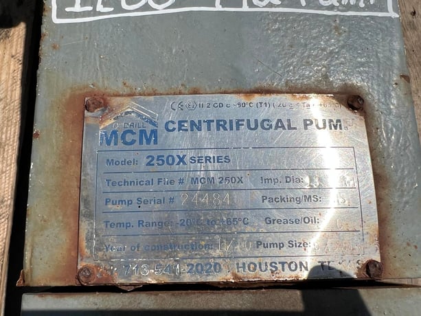 MCM #250X-Series, Water Pump, 350 hours, 2010 - Image 7