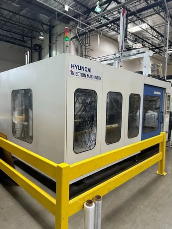 1150 Ton, 184.55 oz., Hyundai #EDIS-1150DL, horizontal injection molding machine, 110mm screw, 2014 (7 - Image 1