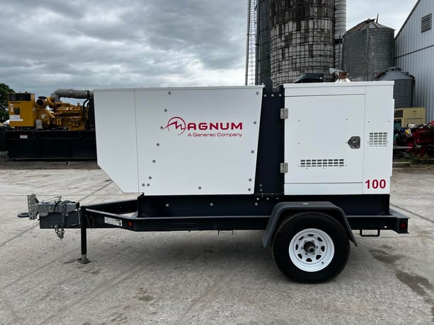 100 KW Magnum #MGG100M, Natural gas generator set, 480 Volts, 150 HP @ 1800 RPM, Generac EGNXB08.92C5 engine - Image 1