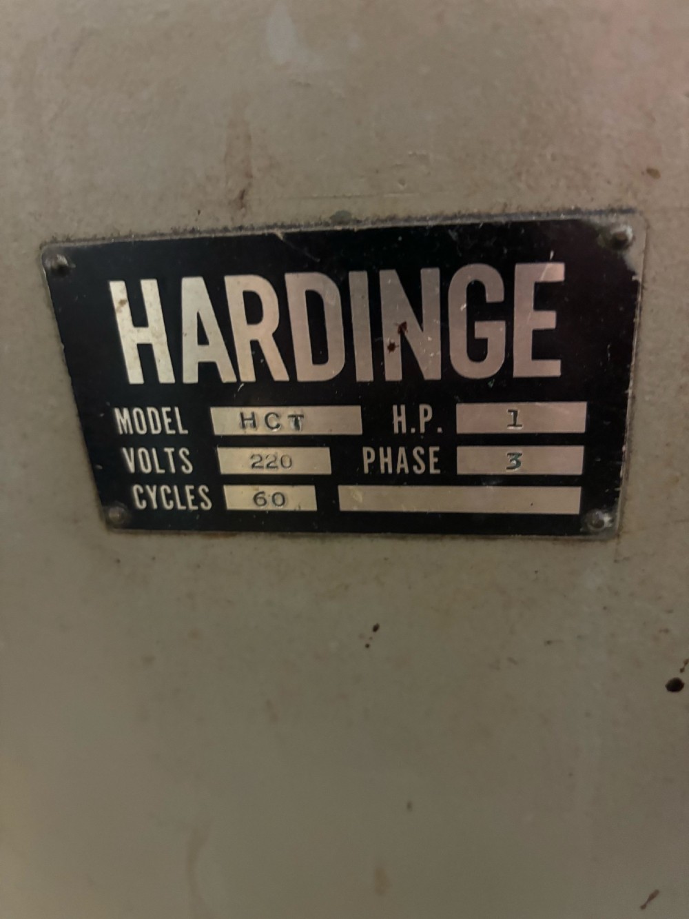 No. HCT Hardinge, turret lathe, 1 HP - Image 2