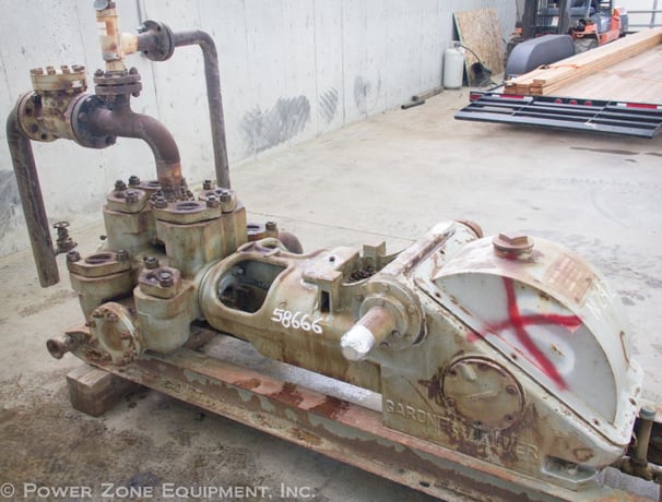 Gardner Denver #FG-FXG-R, Duplex Pump Fluid End & Bare Power Frame Only, 200 GPM @ 895 psi, 6" stroke, 4" - Image 1