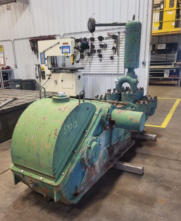 124 GPM @ 1500 psi, Gardner Denver #FXO-FXO, Duplex Pump, 10" stroke, 5" pistons, 4" suction, 3" discharge - Image 4