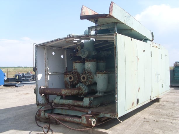 285/805 GPM @ 3550/1265 psi, National #G-700, Duplex Pump, 14" stroke, 5"/8" pistons, 5.38:1 Ratio, 700 HP - Image 1