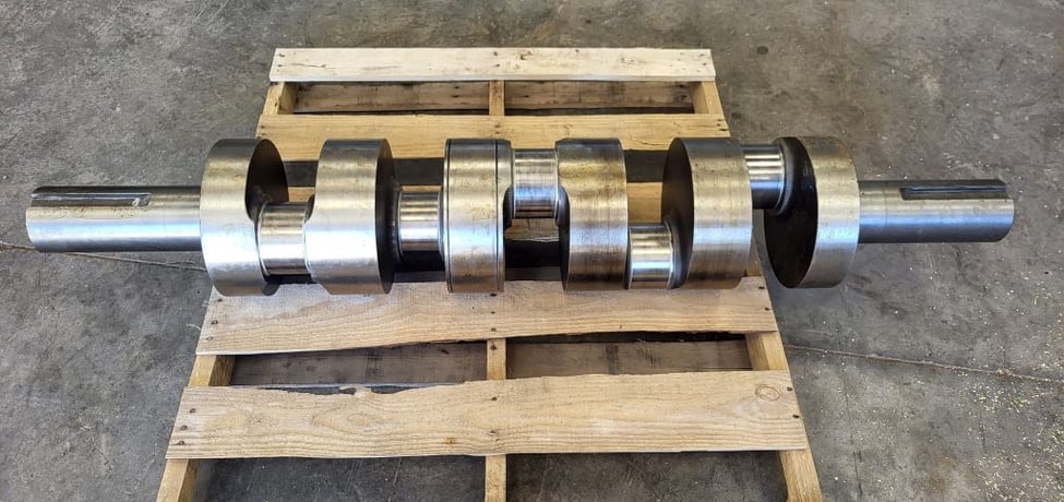 Oilwell #A-546, Quintuplex Pump Crankshaft Only, 6" stroke, 267 HP, 360 RPM, Rebuilt - Image 2