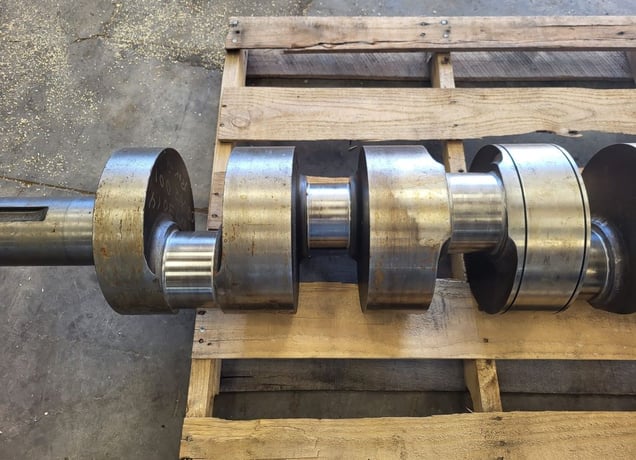 Oilwell #A-546, Quintuplex Pump Crankshaft Only, 6" stroke, 267 HP, 360 RPM, Rebuilt - Image 6