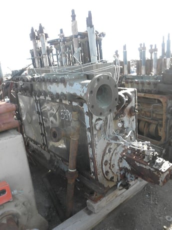 155 GPM @ 2490 psi, Ajax #Q-250-M, Quintuplex Pump, 5" stroke, 2.25" plungers, 6" suction, 4" discharge, 250 - Image 1