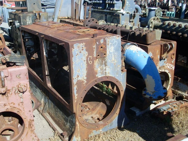 Ajax #Q-600, Quintuplex Production Pump Power End Only, 469 GPM @ 4925 psi, 6" stroke, 600 HP, 327 RPM - Image 2