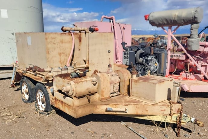 23 GPM @ 1200 psi, Gardner Denver #PQ-172, Triplex Pump w/Diesel Engine, 1.5" plungers, 18 HP, 500 RPM - Image 1