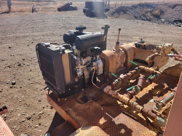 23 GPM @ 1200 psi, Gardner Denver #PQ-172, Triplex Pump w/Diesel Engine, 1.5" plungers, 18 HP, 500 RPM - Image 5